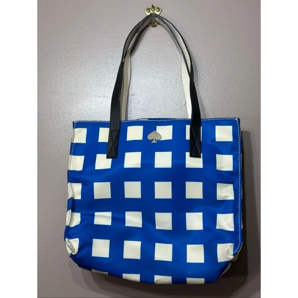 Kate Spade Purse Berry Street Elise Checkered Tote Handbag Purse